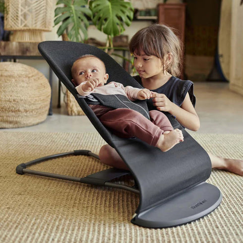 BabyBjörn Baby Bouncers BLISS 3D Jersey, Charcoal Grey